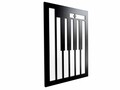 Tablou decorativ, Piano, Dimensiuni: 47,5 x 68 cm, Alb/Negru
