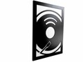 Tablou decorativ, Turntable, Dimensiuni: 47,5 x 68 cm, Alb/Negru