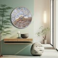 Ceas de perete, 5050softms003, Dimensiune: 50 cm (Diametru), Multicolor