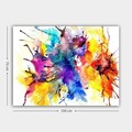 Tablou decorativ, 298101569_70100, Lemn (Grosime: 3 cm, Multicolor