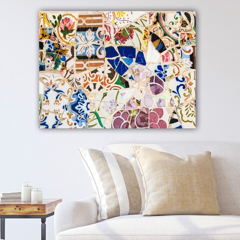 Tablou decorativ, 611124314_70100, Cadru: 100% LEMN (grosime: 3 cm), Multicolor