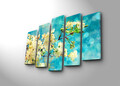 Tablou decorativ (5 Pieces), 5PAT-10, 70 x 19 cm (1 bucată), Multicolor