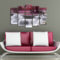 Tablou decorativ (5 Pieces), 5PAT-43, 70 x 19 cm (1 bucată), Multicolor