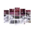 Tablou decorativ (5 Pieces), 5PAT-43, 70 x 19 cm (1 bucată), Multicolor