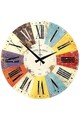 Ceas de perete, Huhuas00035, Dimensiune: 50 x 50 cm (1 bucată), Multicolor