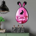 Oglinda decorativa, EAS002PINK, Partea de jos: 100% EVA (Grosime: 10 mm, Roz