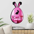 Oglinda decorativa, EAS002PINK, Partea de jos: 100% EVA (Grosime: 10 mm, Roz