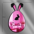 Oglinda decorativa, EAS002PINK, Partea de jos: 100% EVA (Grosime: 10 mm, Roz