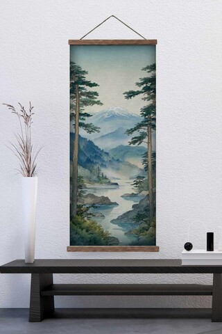 Tablou decorativ, ARTJPNPSTRDK19, Pictura pe canvas, Multicolor