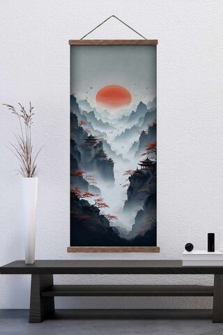 Tablou decorativ, ARTJPNPSTRDK4, Pictura pe canvas, Multicolor