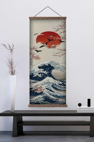 Tablou decorativ, ARTJPNPSTRDK8, Pictura pe canvas, Multicolor