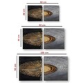 Tablou decorativ (2 Pieces), ASR_CNV2-15 30x30, Lemn, Multicolor