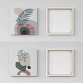 Tablou decorativ (2 Pieces), ASR_CNVS25, Lemn, Multicolor