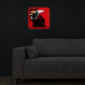 Tablou decorativ cu lumina LED, 2828DACT-48, Dimensiune: 28 x 28 cm, Multicolor