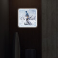 Tablou decorativ cu lumina LED, 4040DACT-29, Dimensiune: 40 x 40 cm, Multicolor