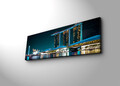 Tablou decorativ cu lumina LED, 3090DACT-66, 30 x 90 cm, Multicolor