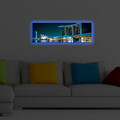 Tablou decorativ cu lumina LED, 3090DACT-66, 30 x 90 cm, Multicolor