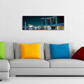Tablou decorativ cu lumina LED, 3090DACT-66, 30 x 90 cm, Multicolor
