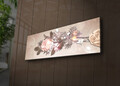 Tablou decorativ cu lumina LED, 3090İACT-55, 30 x 90 cm, Multicolor