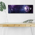 Tablou decorativ cu lumina LED, 3090NASA-003, 30 x 90 cm, Multicolor