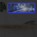 Tablou decorativ cu lumina LED, 3090NASA-015, 30 x 90 cm, Multicolor