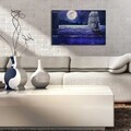 Tablou decorativ cu lumina LED, 4570DACT-67, Dimensiune: 45 x 70 cm, Multicolor