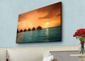 Tablou decorativ cu lumina LED, 4570HDACT-035, Dimensiune: 45 x 70 cm, Multicolor