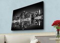 Tablou decorativ cu lumina LED, 4570HDACT-081, Dimensiune: 45 x 70 cm, Multicolor