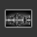 Tablou decorativ cu lumina LED, 4570HDACT-081, Dimensiune: 45 x 70 cm, Multicolor