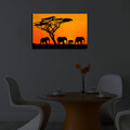 Tablou decorativ cu lumina LED, 4570İACT-53, Dimensiune: 45 x 70 cm, Multicolor