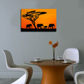 Tablou decorativ cu lumina LED, 4570İACT-53, Dimensiune: 45 x 70 cm, Multicolor