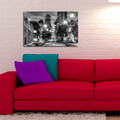 Tablou decorativ cu lumina LED, 4570İACT-57, Dimensiune: 45 x 70 cm, Multicolor