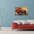 Tablou decorativ cu lumina LED, 4570İACT-66, Dimensiune: 45 x 70 cm, Multicolor