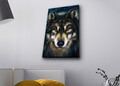 Tablou decorativ cu lumina LED, 4570MDACT-055, Dimensiune: 45 x 70 cm, Multicolor