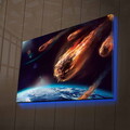 Tablou decorativ cu lumina LED, NASA-009, Dimensiune: 45 x 70 cm, Multicolor