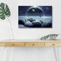 Tablou decorativ cu lumina LED, NASA-022, Dimensiune: 45 x 70 cm, Multicolor