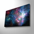 Tablou decorativ cu lumina LED, NASA-024, Dimensiune: 45 x 70 cm, Multicolor