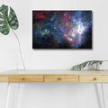 Tablou decorativ cu lumina LED, NASA-024, Dimensiune: 45 x 70 cm, Multicolor