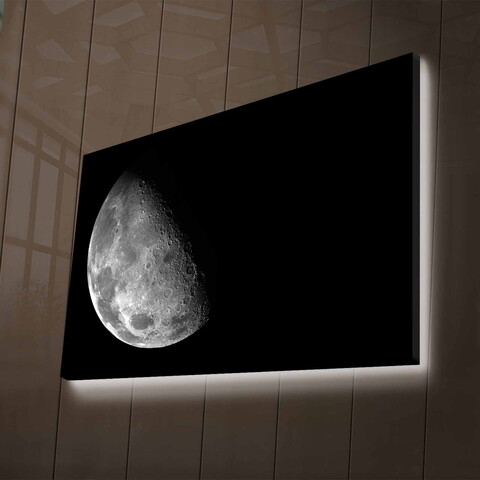 Tablou decorativ cu lumina LED, NASA-031, Dimensiune: 45 x 70 cm, Multicolor