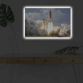 Tablou decorativ cu lumina LED, NASA-032, Dimensiune: 45 x 70 cm, Multicolor