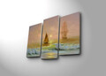 Tablou decorativ cu lumina LED (3 Pieces), 3PATİACT-17, Dimensiune: 20 x 39 cm (2 bucăți), Multicolor