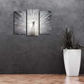 Tablou decorativ cu lumina LED (3 Pieces), 3PATDACT-12, Dimensiune: 20 x 39 cm (2 bucăți), Multicolor