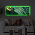 Tablou decorativ cu lumina LED, 3090KTLGDACT, 30 x 90 cm, Multicolor