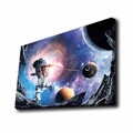 Tablou decorativ cu lumina LED, 4570KTLGDACT, Dimensiune: 45 x 70 cm, Multicolor