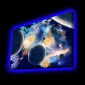 Tablou decorativ cu lumina LED, 4570KTLGDACT, Dimensiune: 45 x 70 cm, Multicolor