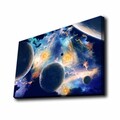 Tablou decorativ cu lumina LED, 4570KTLGDACT, Dimensiune: 45 x 70 cm, Multicolor
