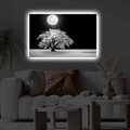 Tablou decorativ cu lumina LED, 4570KTLGDACT, Dimensiune: 45 x 70 cm, Multicolor