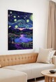 Tablou decorativ, Canvasneon2, Lemn, Multicolor