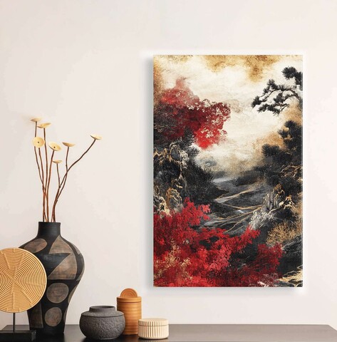Tablou decorativ, YNS-1029-70 x 100, Lemn, Multicolor