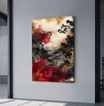 Tablou decorativ, YNS-1029-70 x 100, Lemn, Multicolor